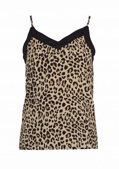 Singlet i leopard – Rue de Femme singlet i leopardmønster – Mio Trend